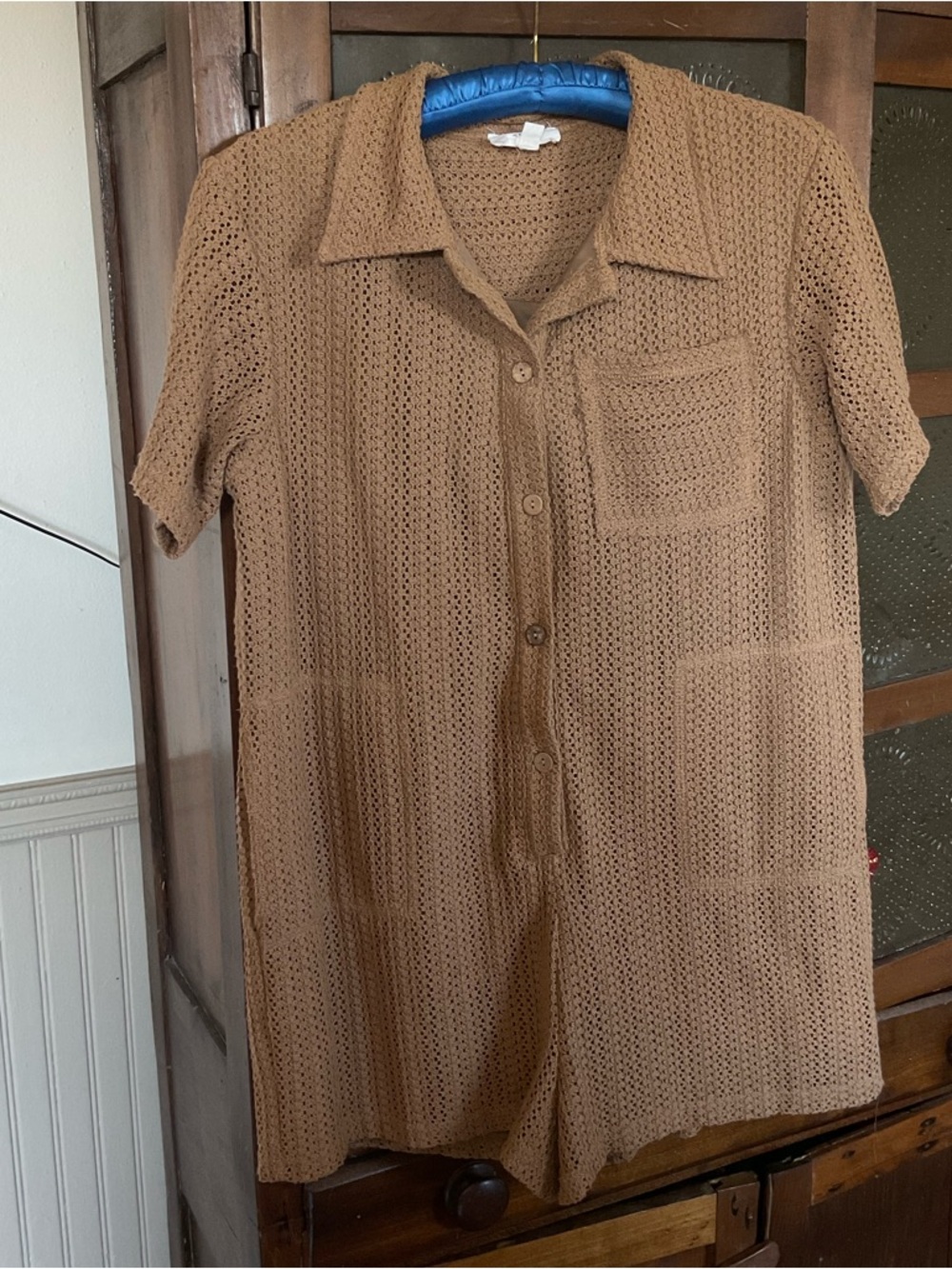 Heyson Knit Boxy Style Shorts Romper S